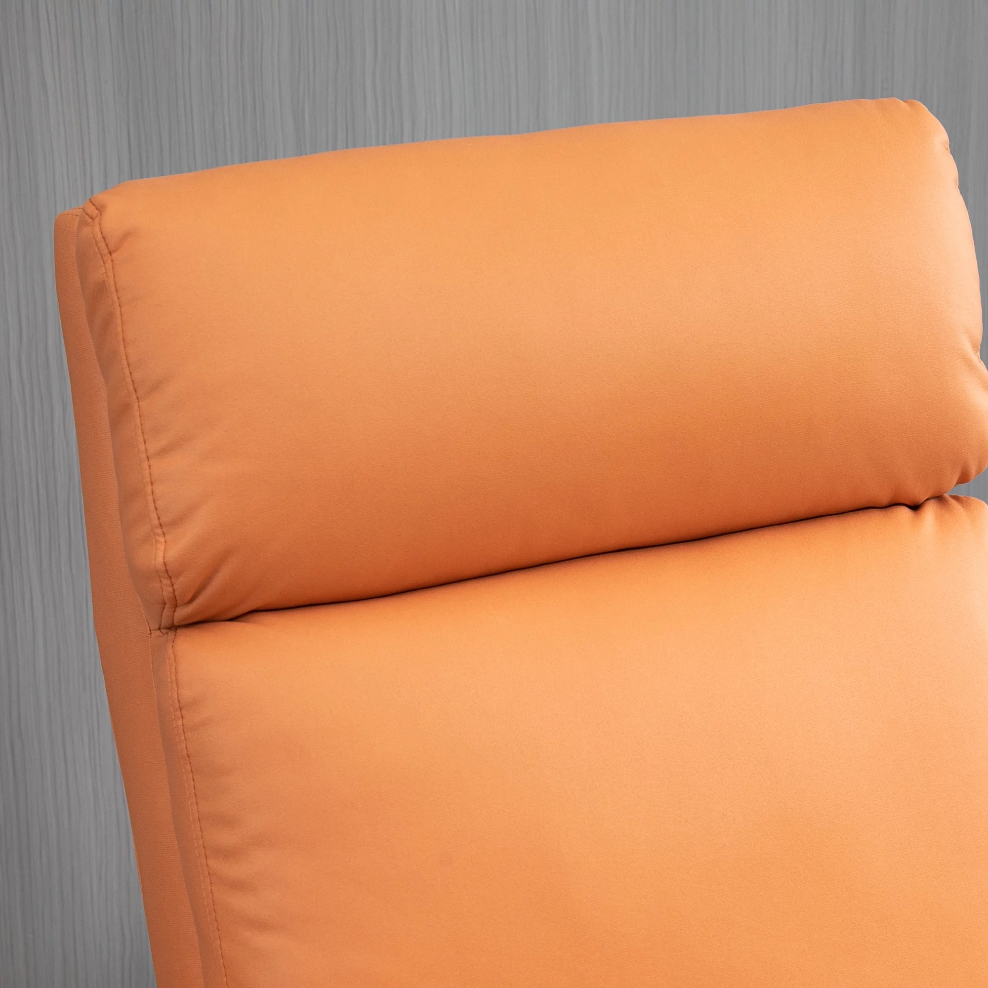 HOMCOM Manual Recliner Chair for Living Room Bedroom, Reclining Sofa Armchair with Footrest, Orange