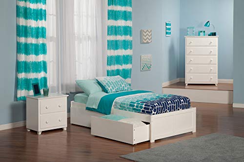 AFI Concord Platform Bed with Footboard & Storage Drawers