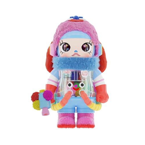 POP MART MEGA Space Molly 400% Jon Burgerman Collection Figurine, 13.58 Inch Height, Toys for Modern Home D&eacute;cor, Collectible Art Toy