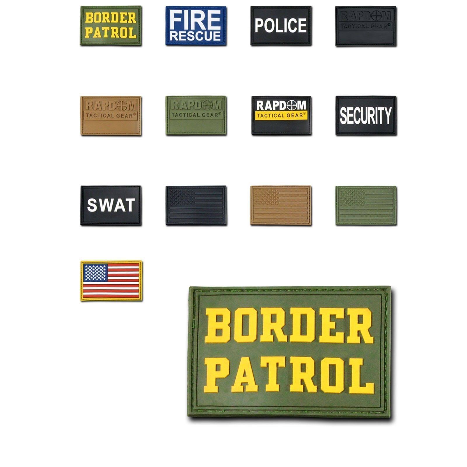 1 Dozen Tactical Operator Contractor 3x2 Rubber Patches Wholesale Lots