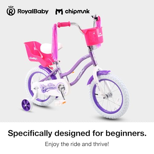Chipmunk Kids Bike Toddlers 12 14 16 18 Inch Wheel Bicycle Beginners Boys Girls Ages 3-11 Years, Multiple Color Options