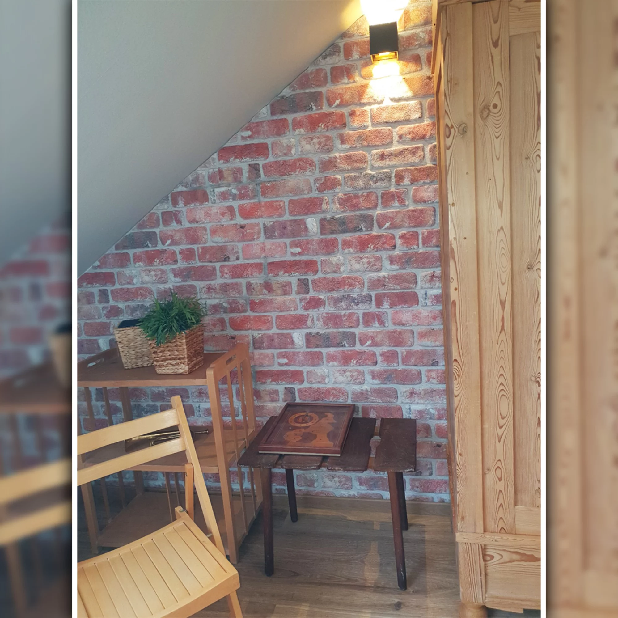 Dundee Deco 3D Wall Panels Brick Effect - Cladding, Red Brown Stone Look Wall Paneling, Styrofoam Facing for Living room, Kitchen, Bathroom, Balcony