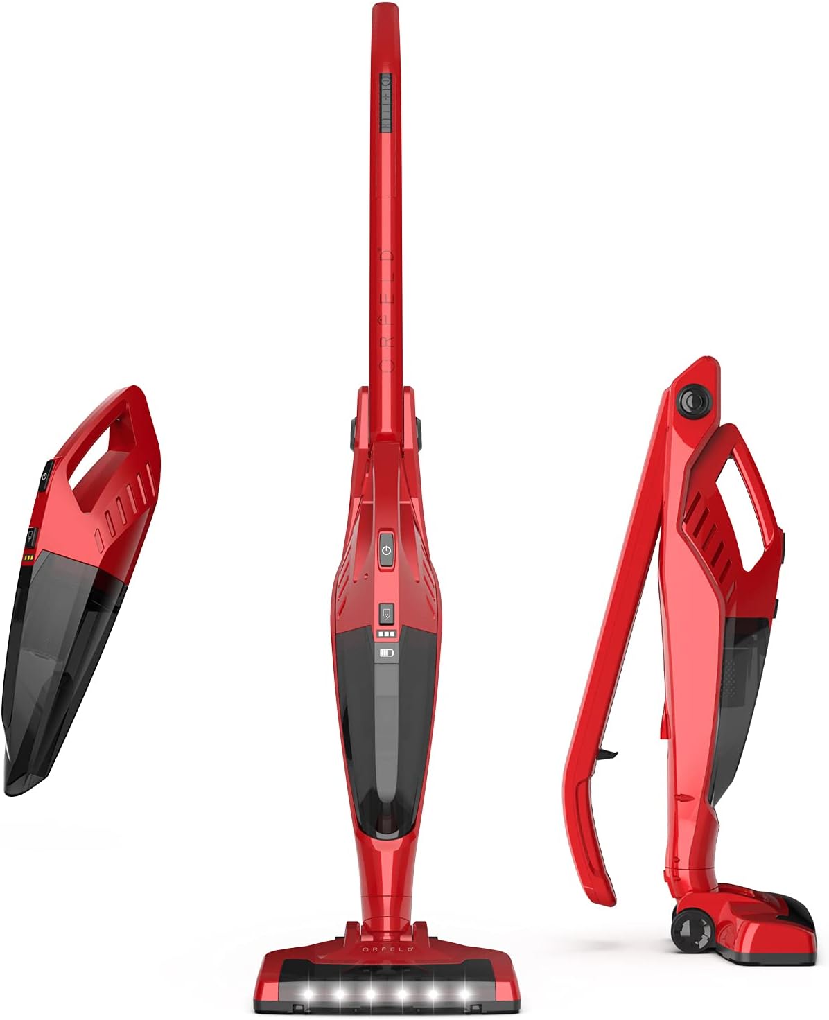 ORFELD Cordless Vacuum Cleaner,Powerful Stick Vacuum Cleaner 4 in 1 Lightweight,Upright Cordless Vacuum Up to 40 Mins Runtime