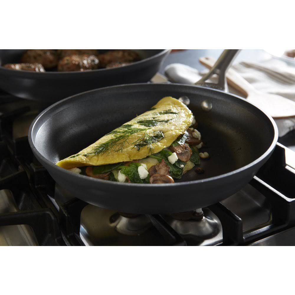 Calphalon Contemporary Hard-Anodized Aluminum Nonstick Cookware, Omelette Fry Pan, 10-Inch and 12-Inch