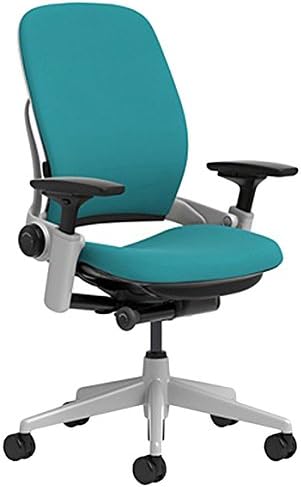 Steelcase Leap Chair with Platinum Base & Hard Floor Caster, Black