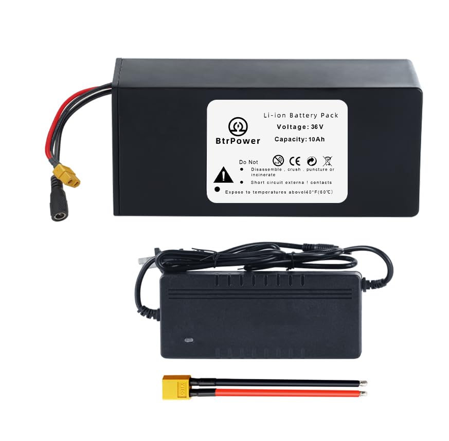 48V 20AH Ebike Battery, LiFePO4 Battery Pack with 40A BMS and 3A Fast Charger fit for 1500w-250w Motor, Electric Motorcycle Bike Scooter,Go cart