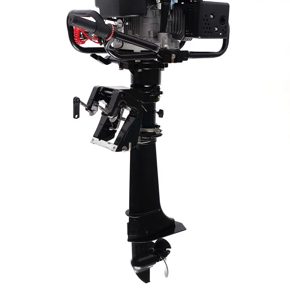Wuzstar 4-Stroke 7 HP Outboard Motor Fishing Boat Yacht Engine Motor Air Cooling 196CC - Radiant Selections