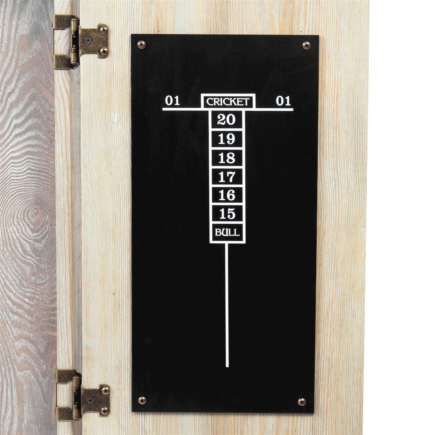 American Legend Barnwood Dartboard Cabinet AL6000W - Sports Supplies Online Store