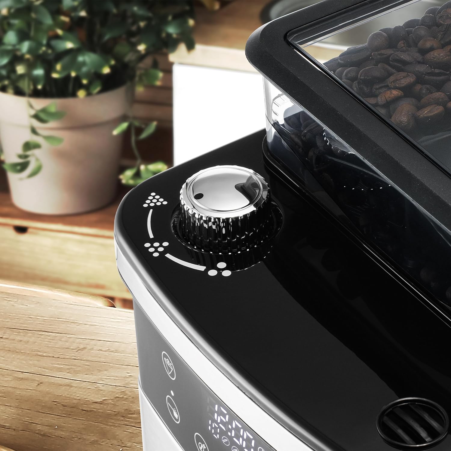 Melitta® Aroma Fresh™ Plus 10-Cup Automatic Drip, Programmable Coffee Maker with built in Coffee Grinder