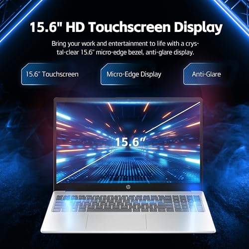 HP 15.6" Touchscreen Laptop, Intel Core i5 Processor, 16GB RAM, 512GB SSD, Numeric Keypad, Bluetooth, Wi-Fi, Long Battery Life, Windows 11 Home