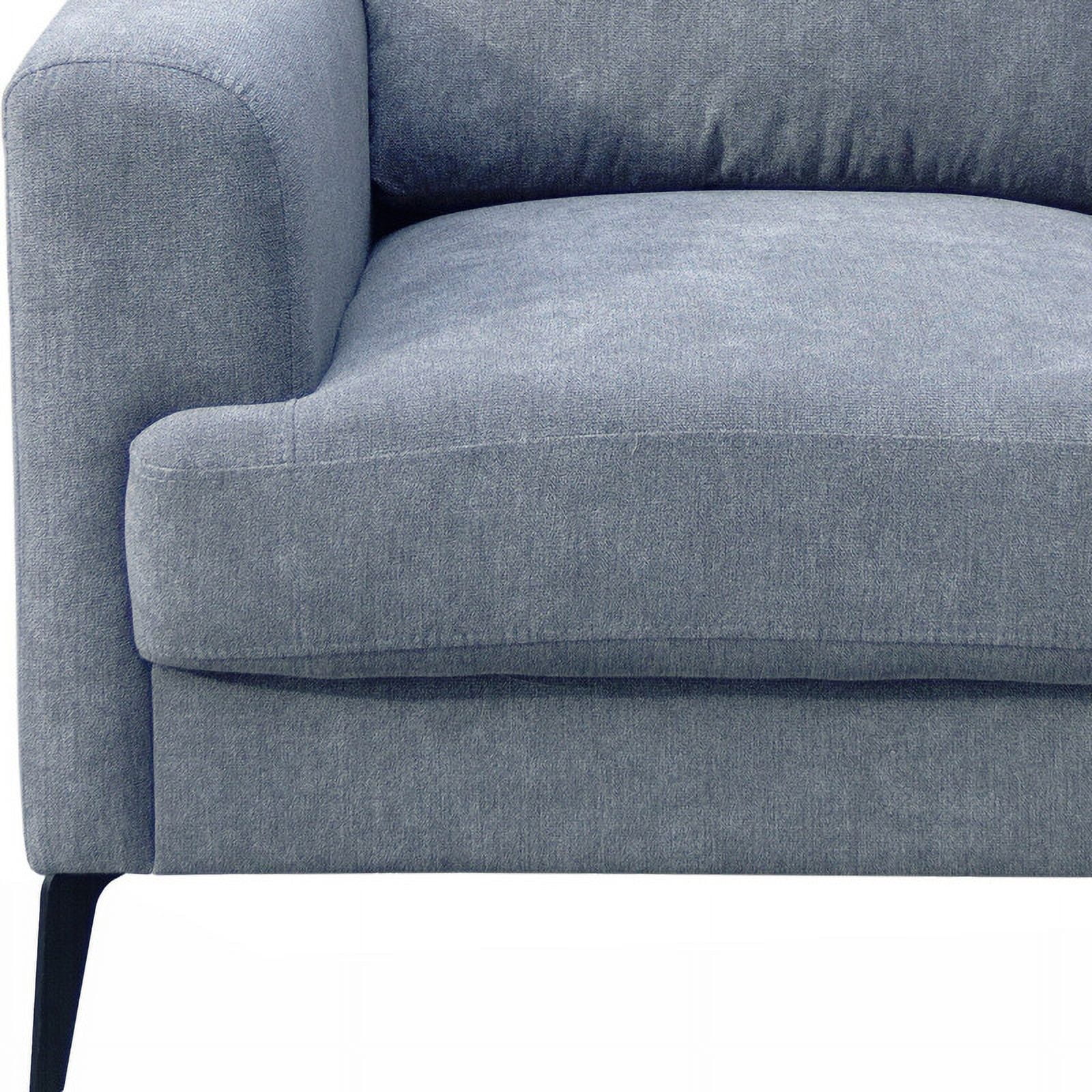Pemberly Row Gray Chenille Sofa Loveseat Chair Living Room Set