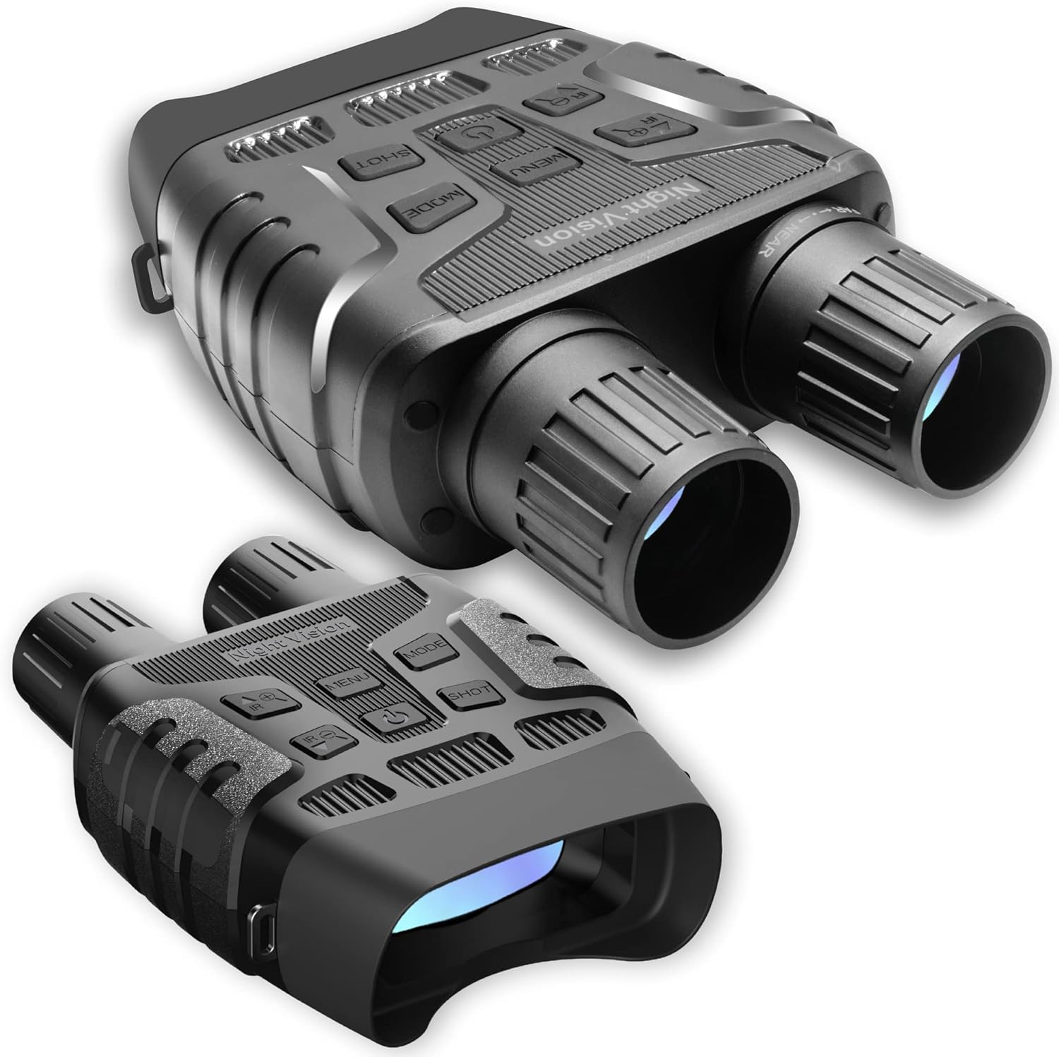 Bush Tech Night Vision Binoculars, Military-Grade Infrared Binoculars with Camera for Hunting and Surveillance