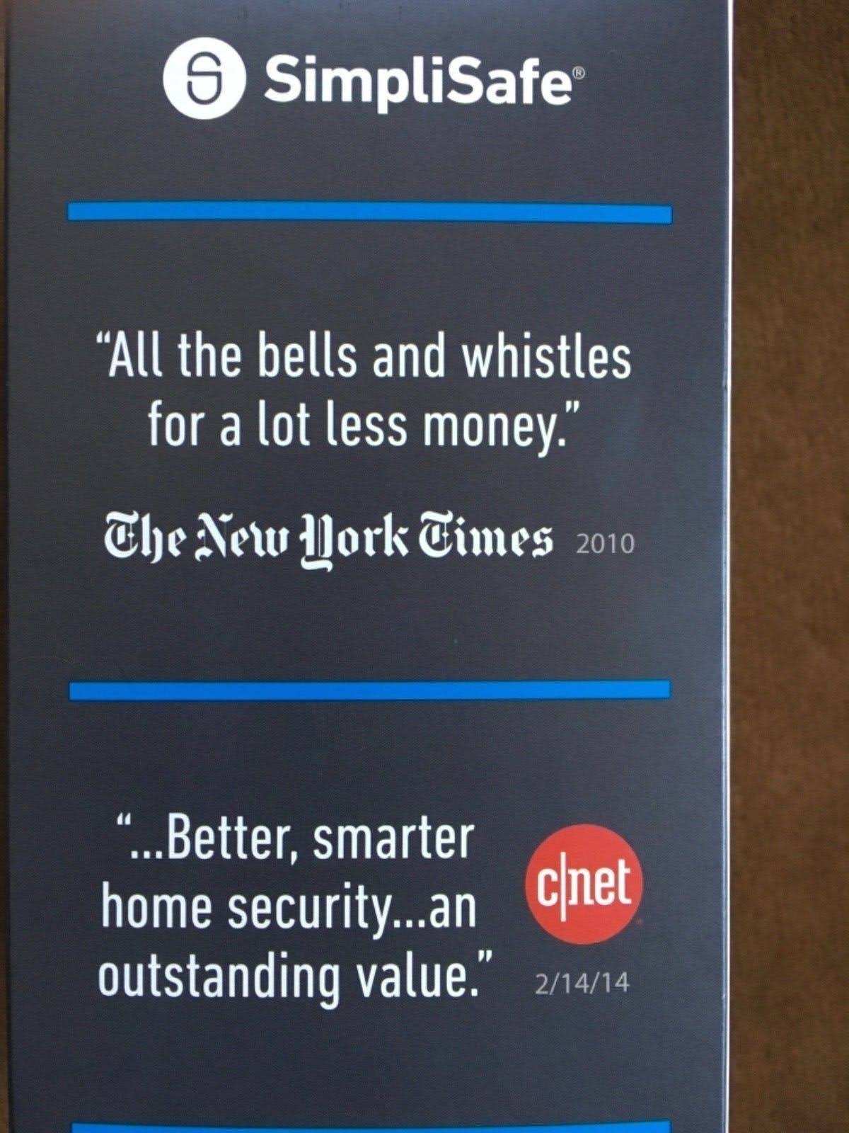 SimpliSafe Wireless Home Sentry 7 Piece Security System with Camera