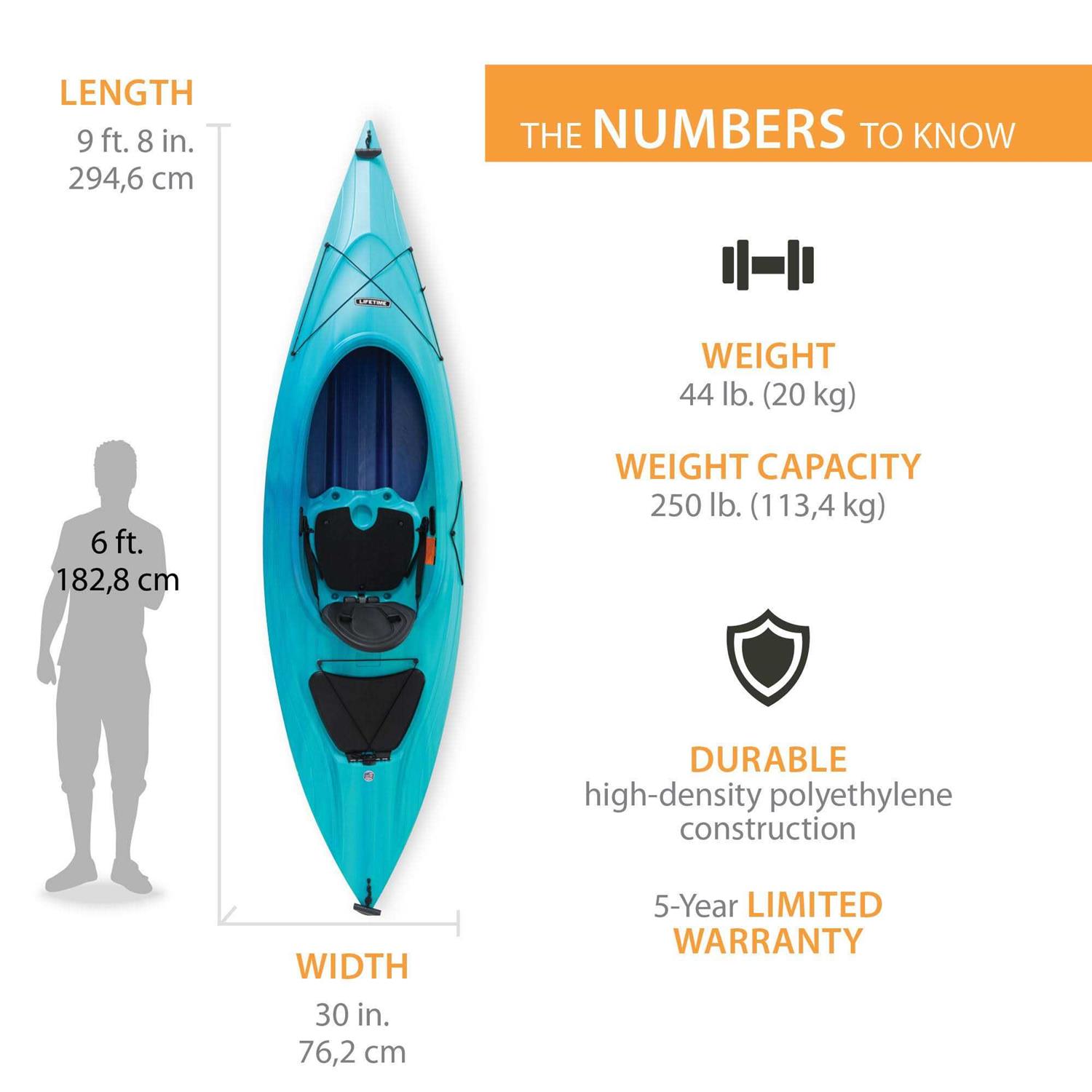Lifetime Ridgeline 98 Sit-In Kayak - Sports Supplies Online Store