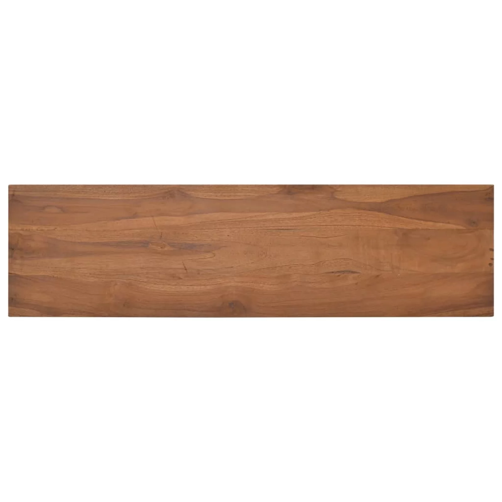 Walmeck TV Cabinet 43.3"x11.8"x19.7" Solid Teak Wood