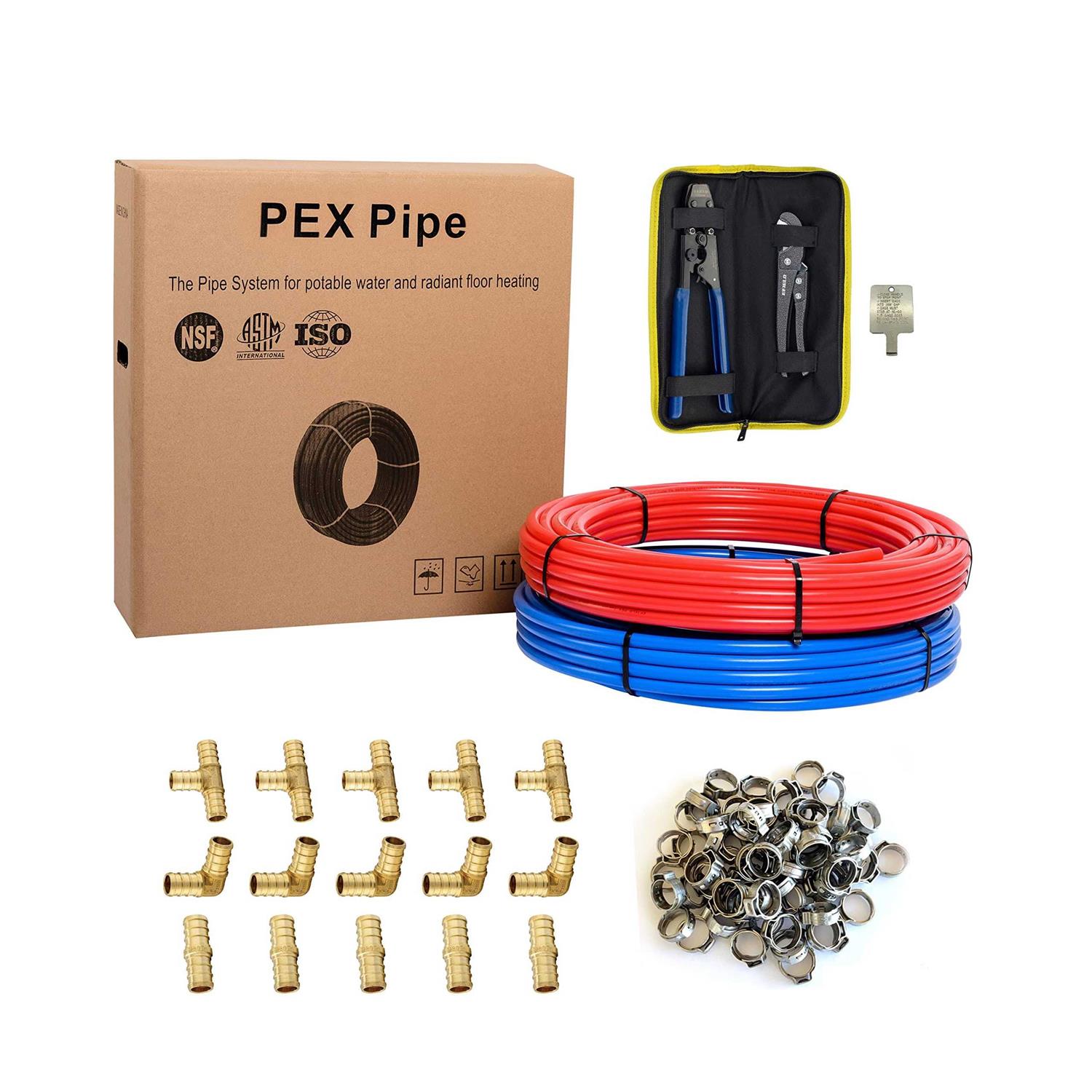 EFIELD 1/2 Inch 2 x100 ft Pex-b Pipe/Tubing NSF Certified For Potable Water - Shop Hardware Tools Online Store