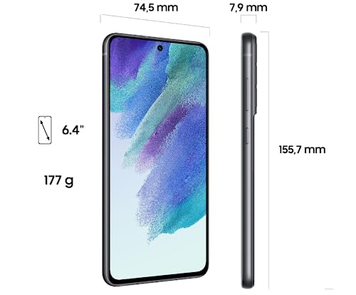 SAMSUNG Galaxy S21 FE 5G SM-G990E/DS 128GB 8GB Dual SIM Factory Unlocked GSM Smartphone - International Version, No Warranty (Graphite)