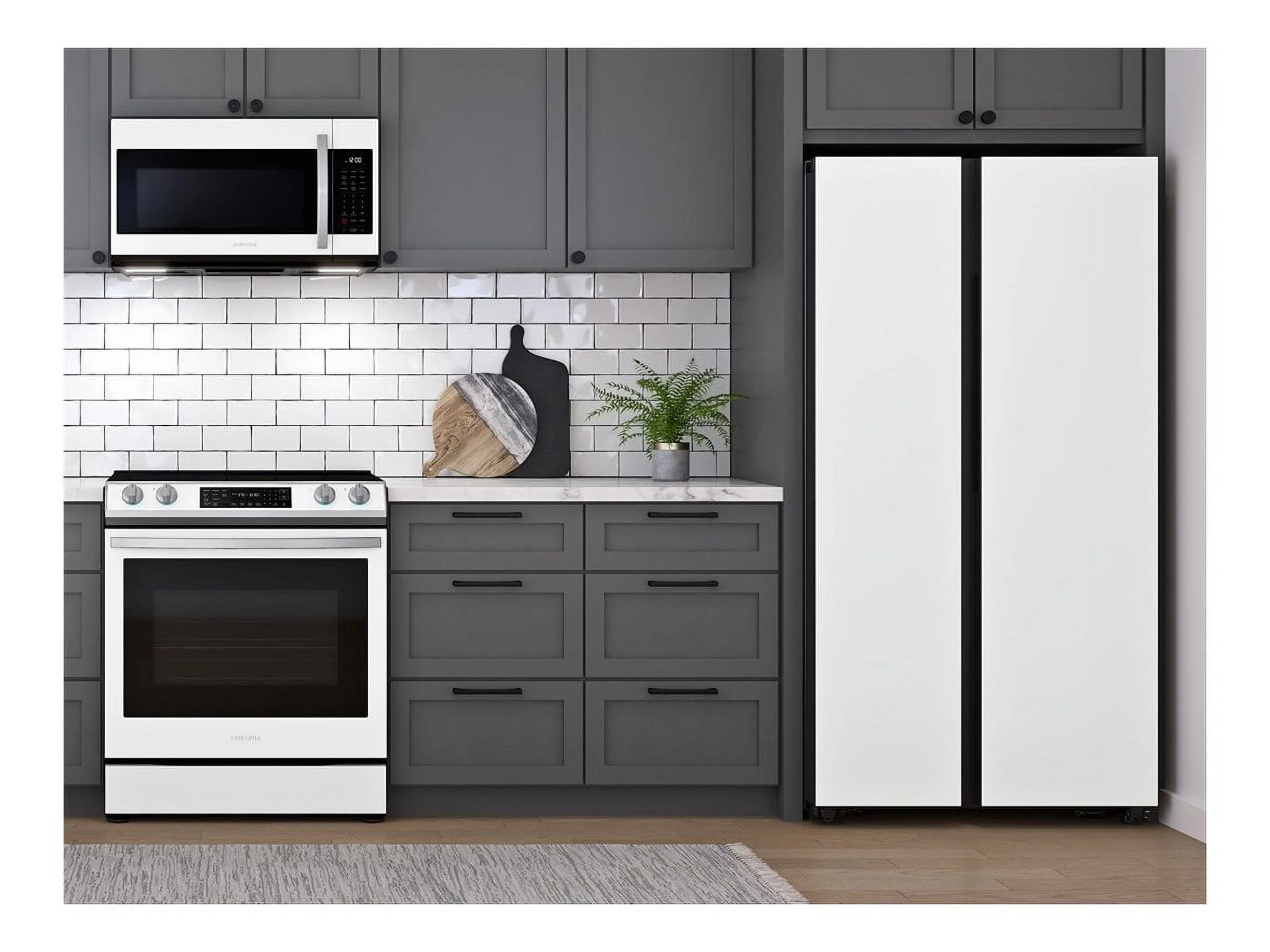 Samsung Bespoke 28 cu. ft. Smart Side-by-Side Refrigerator with Beverage Center RS28CB760012
