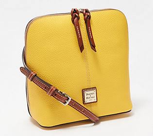 Dooney & Bourke Pebble Leather Large Crossbody - Trixie ,Sunset