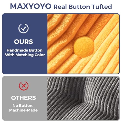 MAXYOYO Folding Sofa Bed, L-Shaped Convertible Sofa Bed with Armrest Foldable Sleeper Couch with Pillow