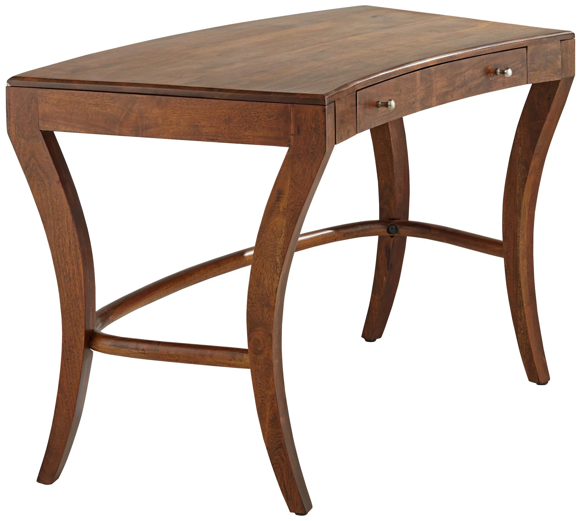 Coast to Coast Knoll 50" Wide Brown Sheesham Wood 1-Drawer Writing Desk
