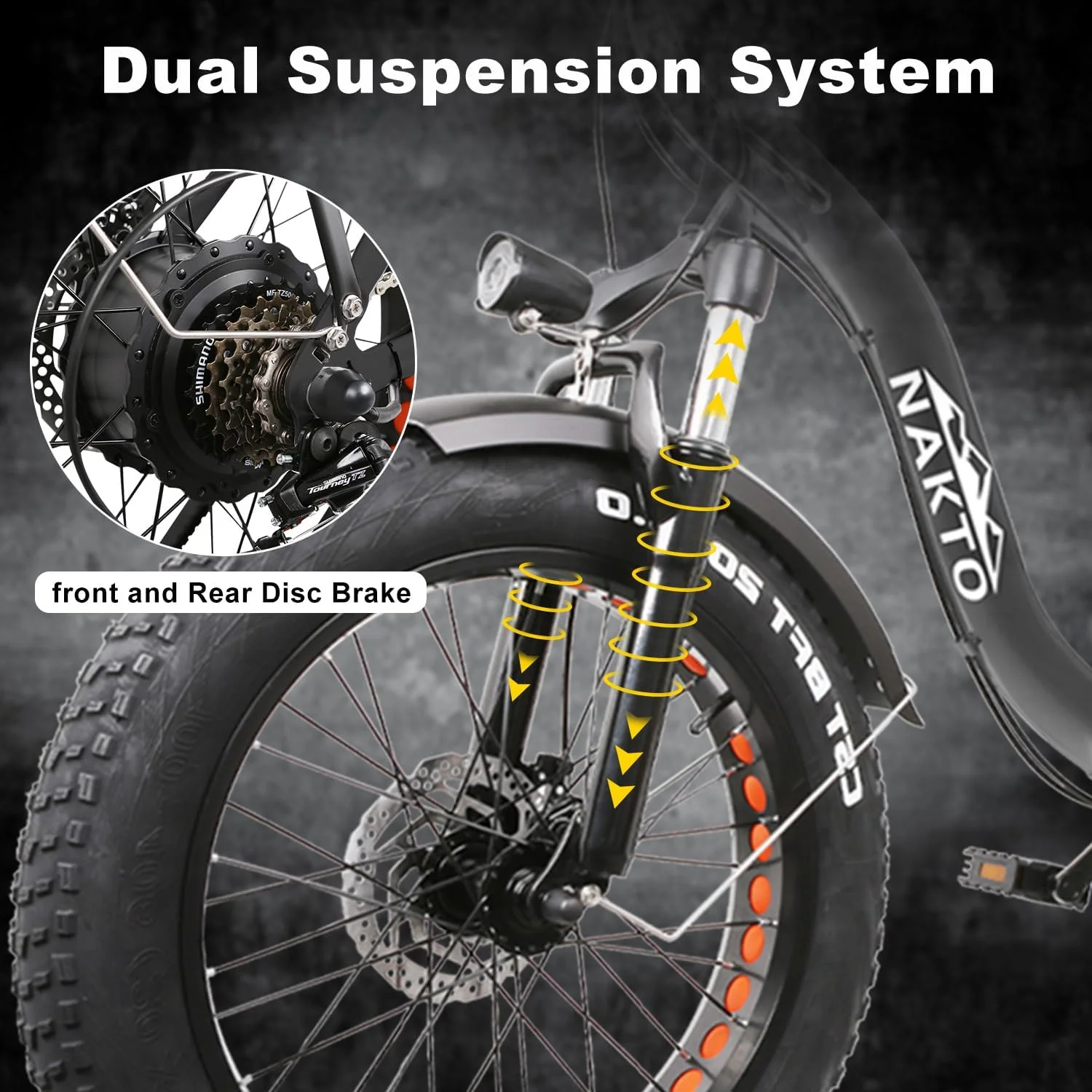 Electric Bike 19MPH Electric Bicycles for Adults Electric with 500W 48V/12Ah Removable Battery 20" x4.0 Fat Tire Electric Dirt Bike Commuter EBike
