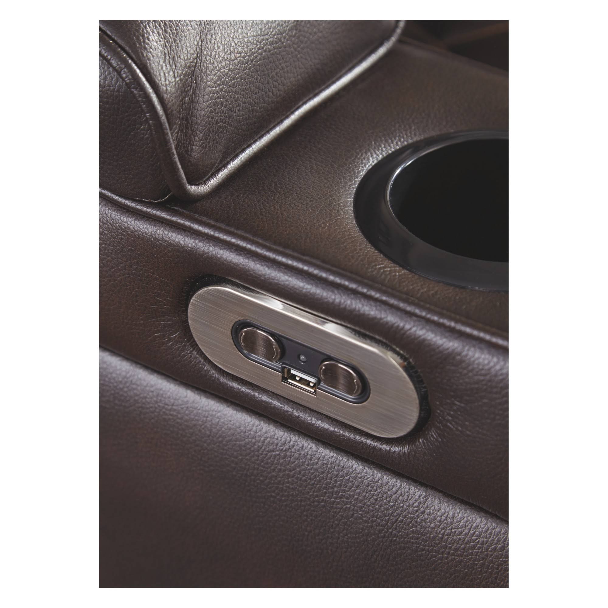 Signature Design Warnerton Chocolate Power Recliner by Ashley