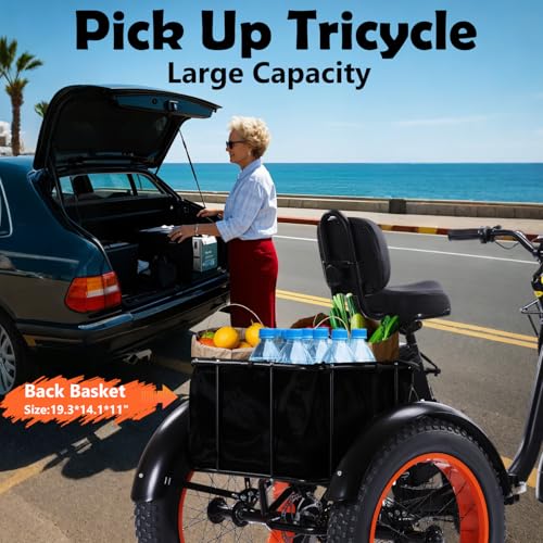 Adult Electric Tricycle Adult Tricycle 3 Wheel Bikes Adults Electric Three Wheel Bike - Radiant Selections