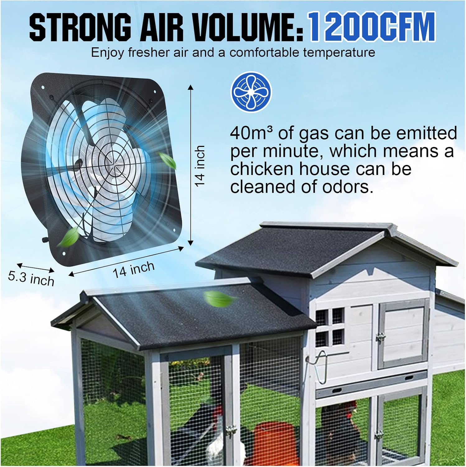 ECO-WORTHY 25W Solar Powered Attic Ventilator Gable Roof Vent Fan with 30W Foldable Panel - Fans for Home Attic, Greenhouse, RV or Outdoor