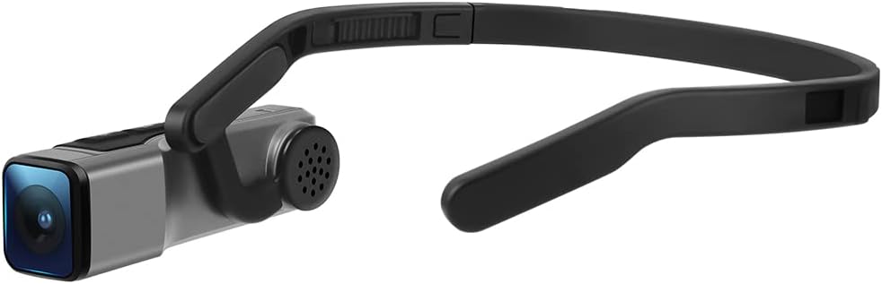 Ordro EP7 4K Camcorder 60FPS Vlog Camera, Hands-Free Head Mounted Camera,2-Axis Gimbal Stabilizer, Wi-Fi APP Control