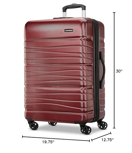 Samsonite Evolve SE Hardside Expandable Luggage with Double Spinner Wheels, Bass Black, Carry-on
