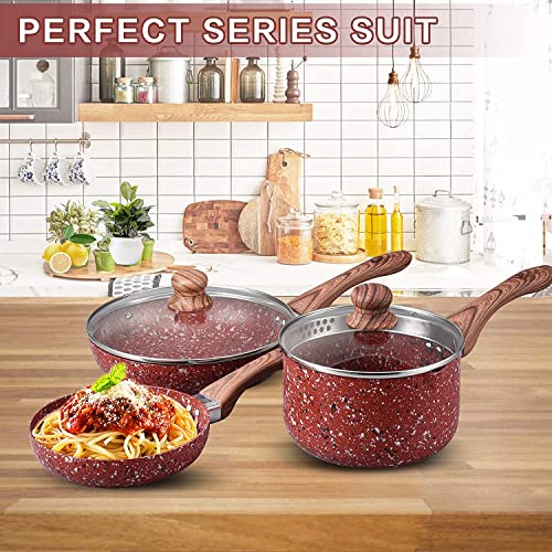 KOCH SYSTEME CS Nonstick Cookware Set - Saucepan and Frying Pans/Skillets Set, Induction Cooker Compatible
