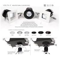 WAC Volta Square Adjustable Trim - R2SAT-F840-BKWT