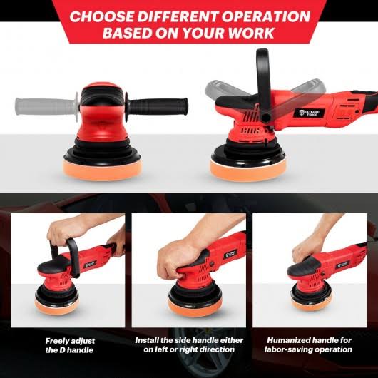 1100W Dual Action Random Orbital Polisher Kit