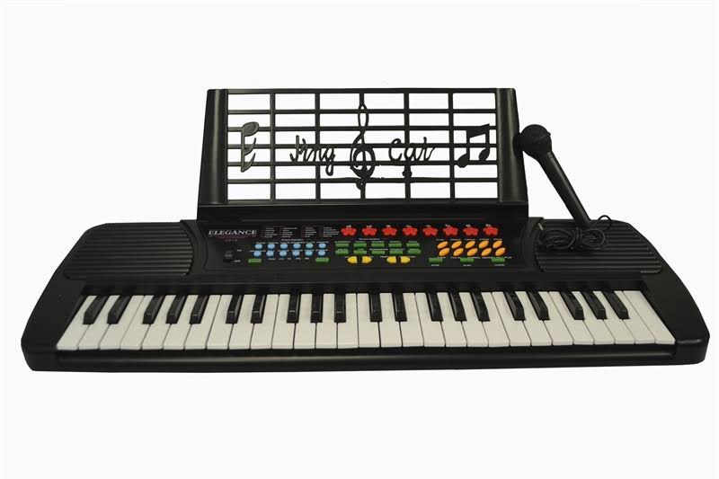 Child's Toy 49 Key Electronic Keyboard Piano - Black - Avayadevconnect