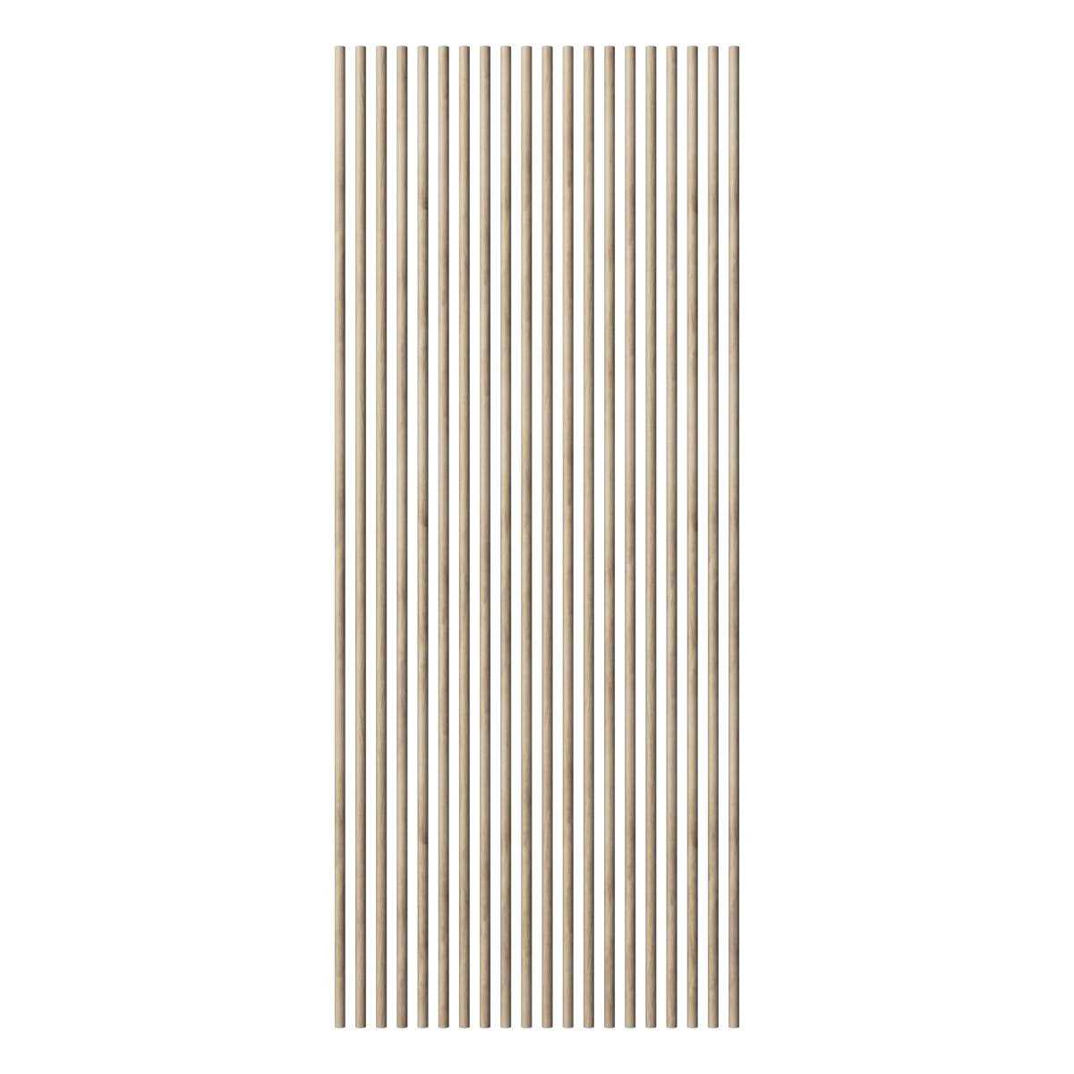 Ekena Millwork Heritage Premier Half Round Stain Grade Solid Hardwood Adjustable Slat Wall Kit w/ 1W x 94 1/2H Slats