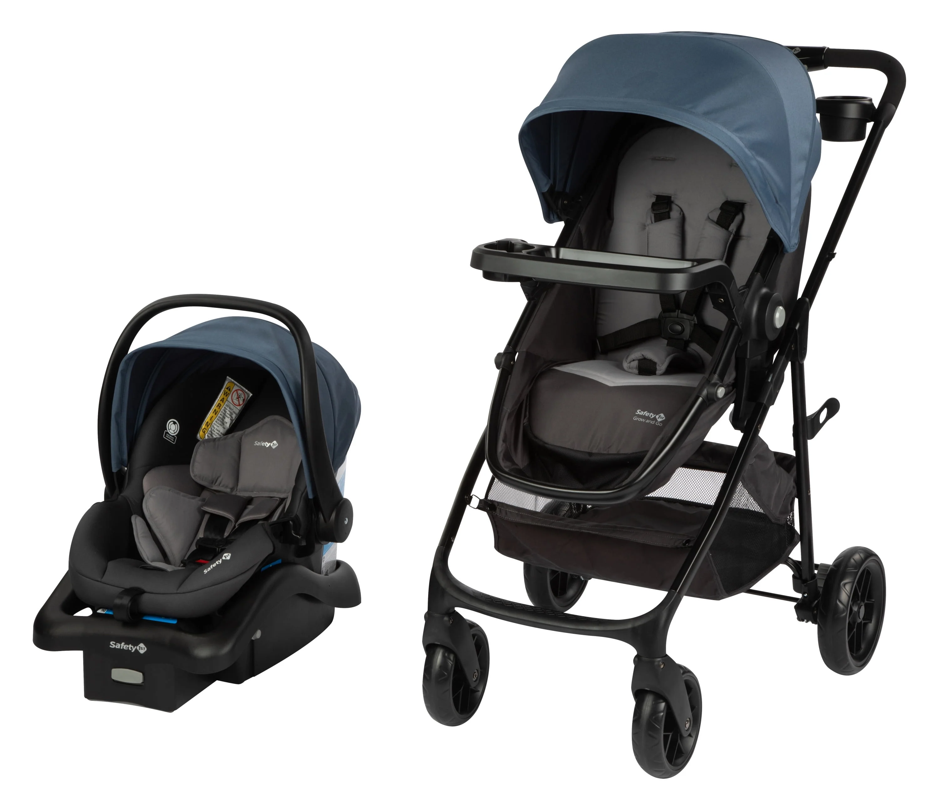 Safety 1st Grow and Go Sprint Modular Travel System Stroller with Rear-Facing Infant Car Seat, Whisper Grey