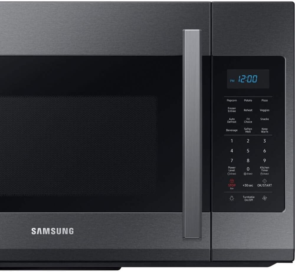 SAMSUNG ME19R7041FG 1.9 cu ft Over The Range Microwave with Sensor Cooking in Black Stainless Steel