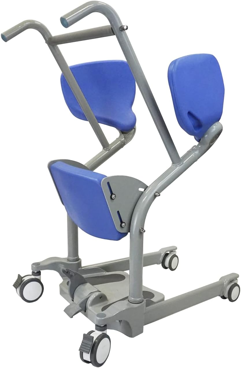 Ascend & GO - Manual Sit to Stand Elderly Assist Transfer Patient Lift Aid, Standing Assist Lift, Senior Transport Assistance Patient Chair