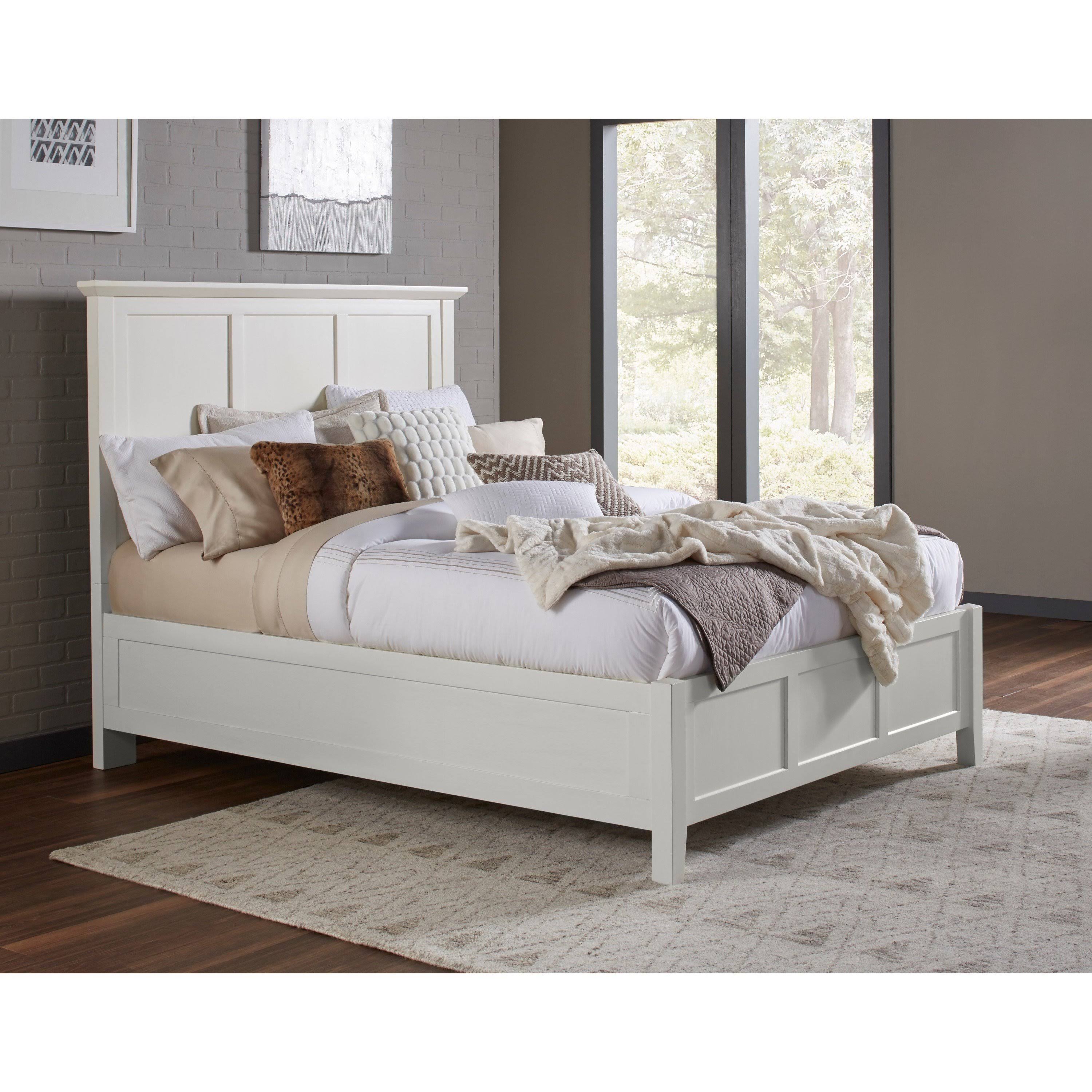 Modus Paragon Queen Panel Bed in White
