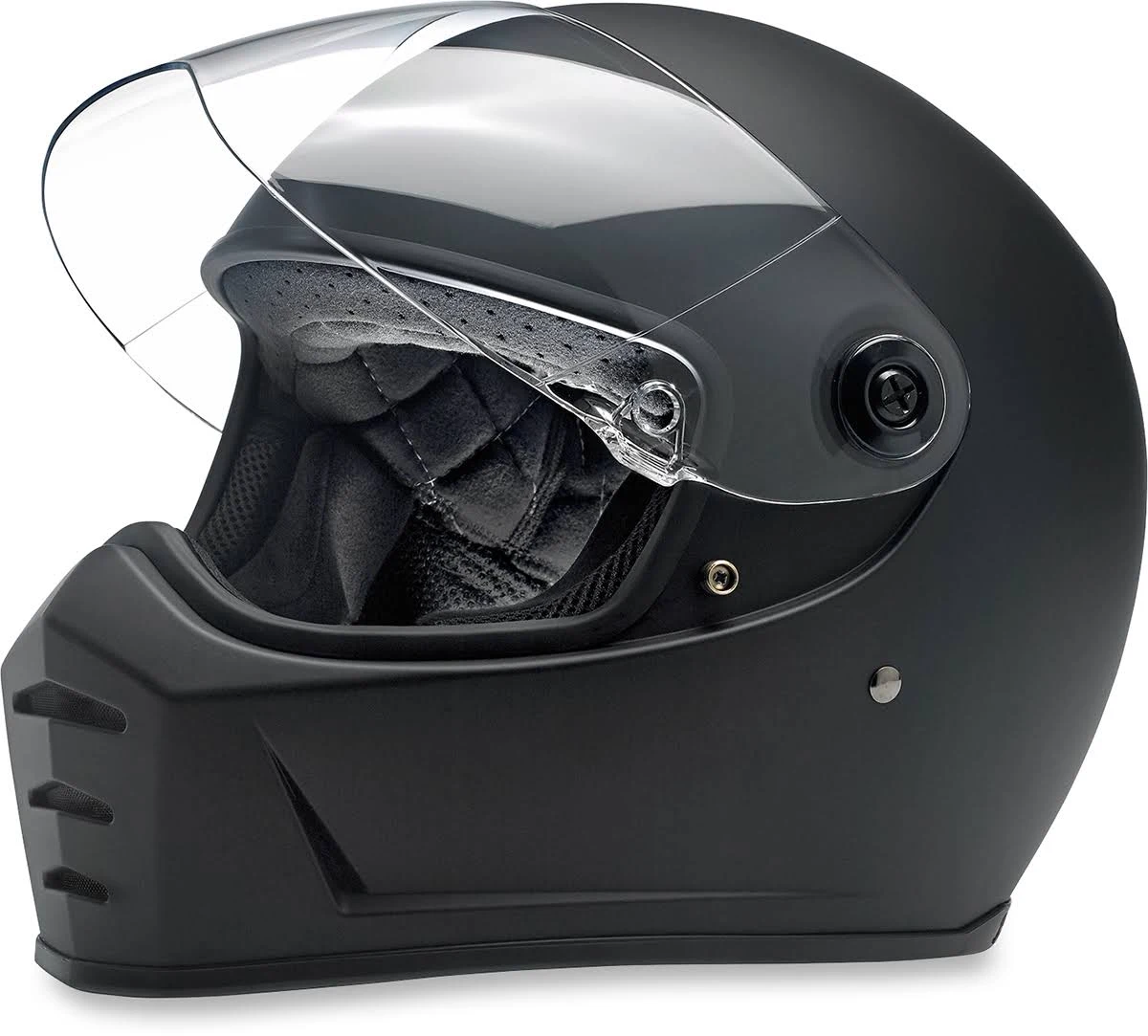 Biltwell Lane Splitter Flat Black Full Face Helmet