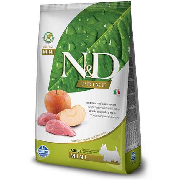 Farmina N;D Free Dog Dry Food Boar ; Apple Adult Mini - Pet Supplies online store