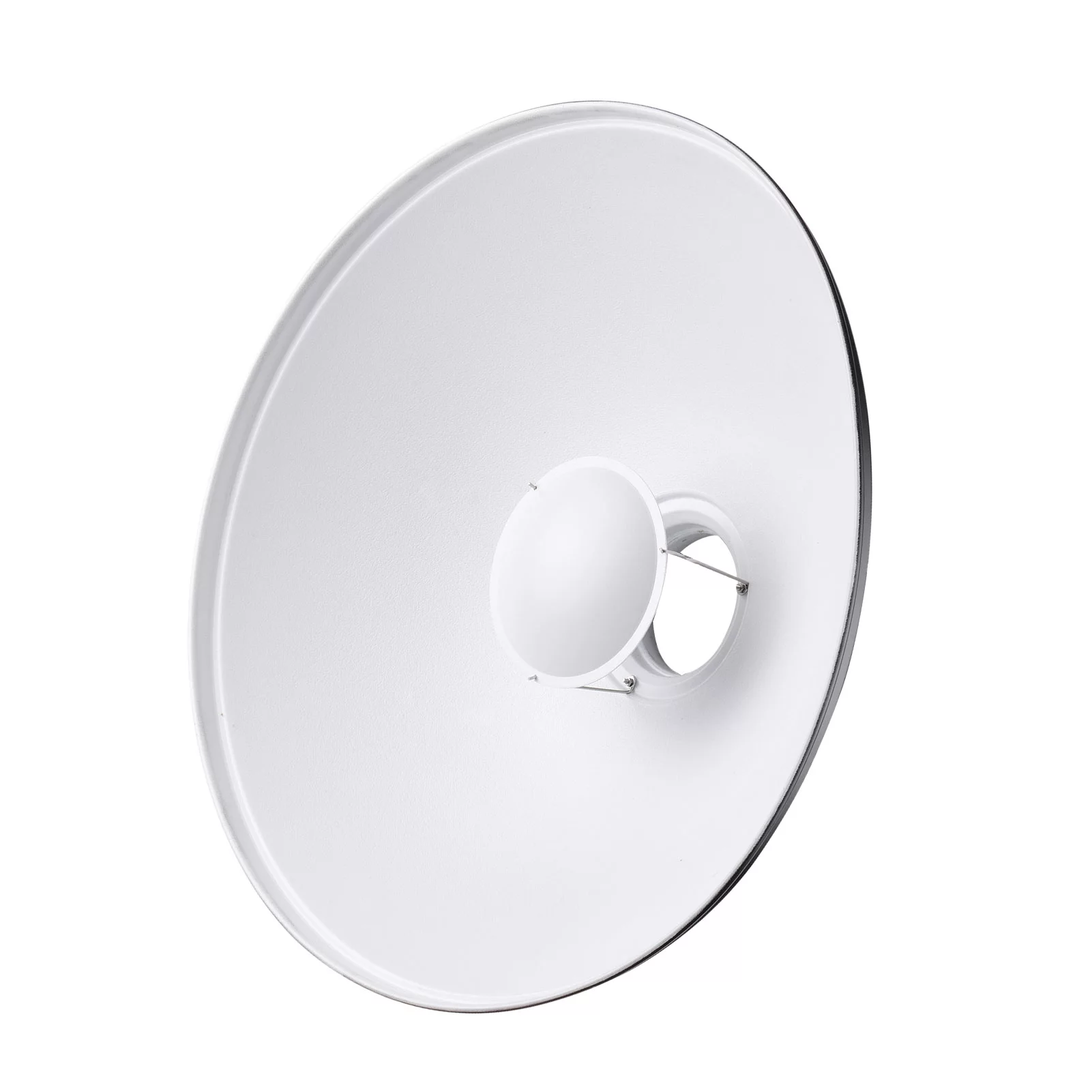 22 Inch Beauty Dish Studio Photography Reflector Diffuser with Honeycomb Soft Cloth for Bowens Mount Speedlite Strobe (White Internal Surface)