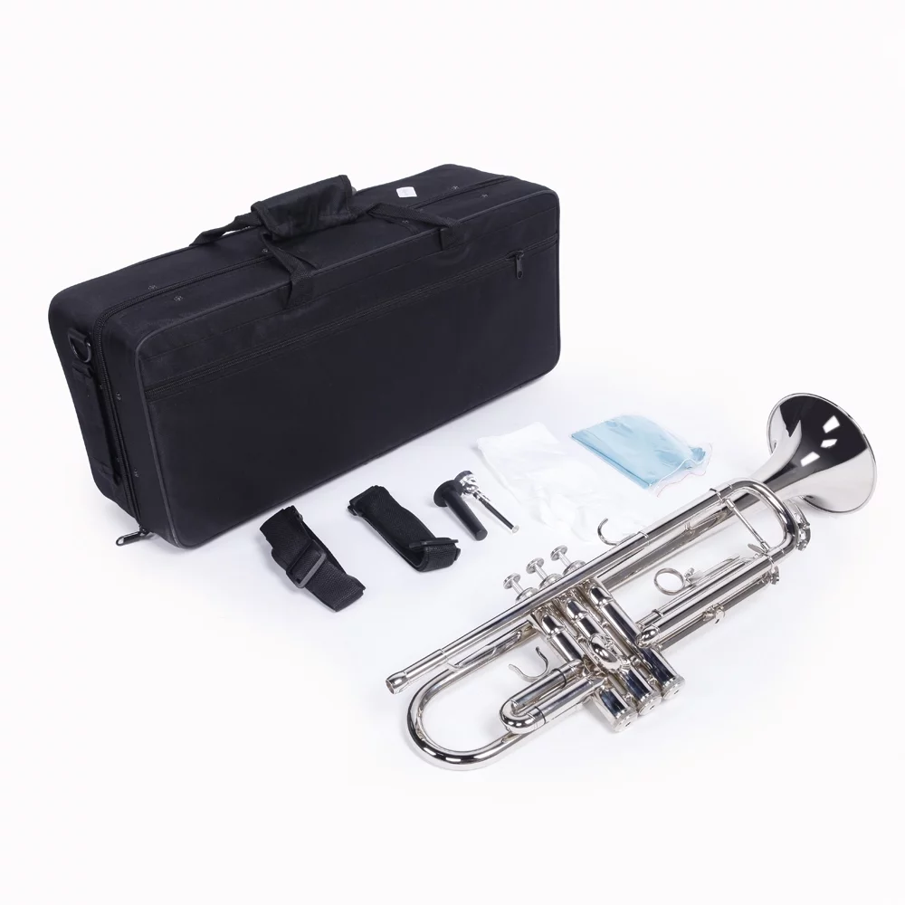 Trumpet Set for Students Beginner Bb Standard Brass Instrument ,DFITO Trumpet  with Mouthpiece Gloves Set - Curated Treasures Market