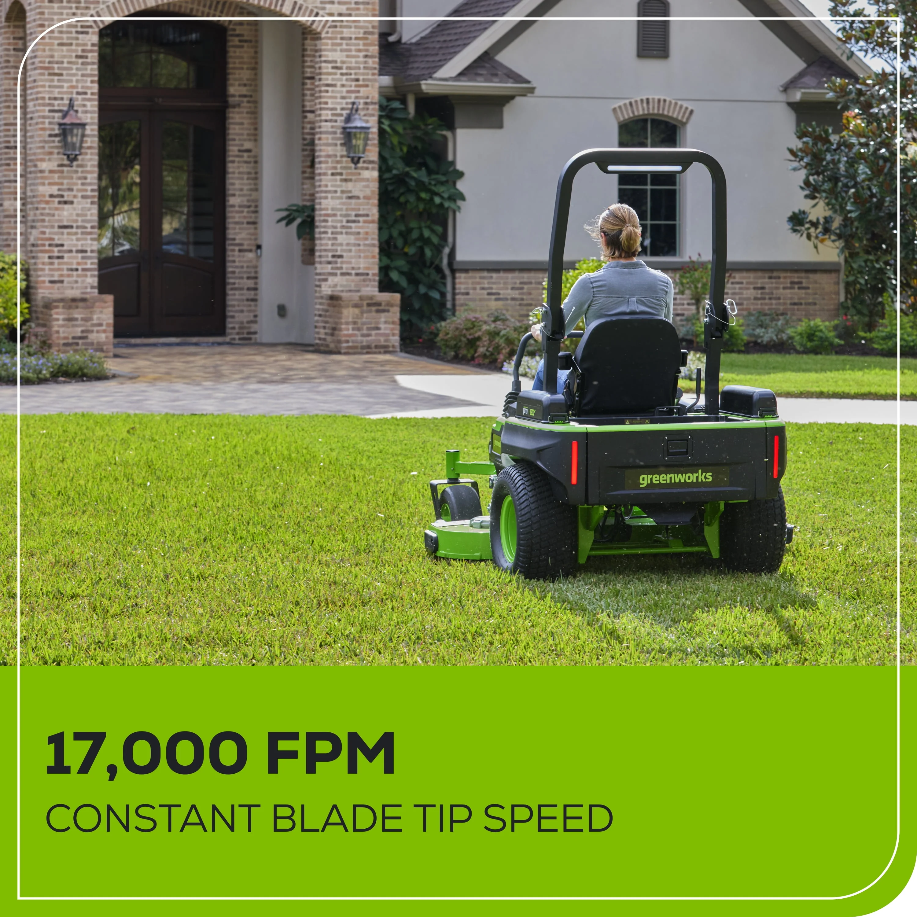 Greenworks 60V 54 MaximusZ Zero Turn Riding Mower with (2) 20.0 Ah, (2) 8.0 Ah & (2) 4.0 Ah Batteries and 1.5kW Charger 7422302