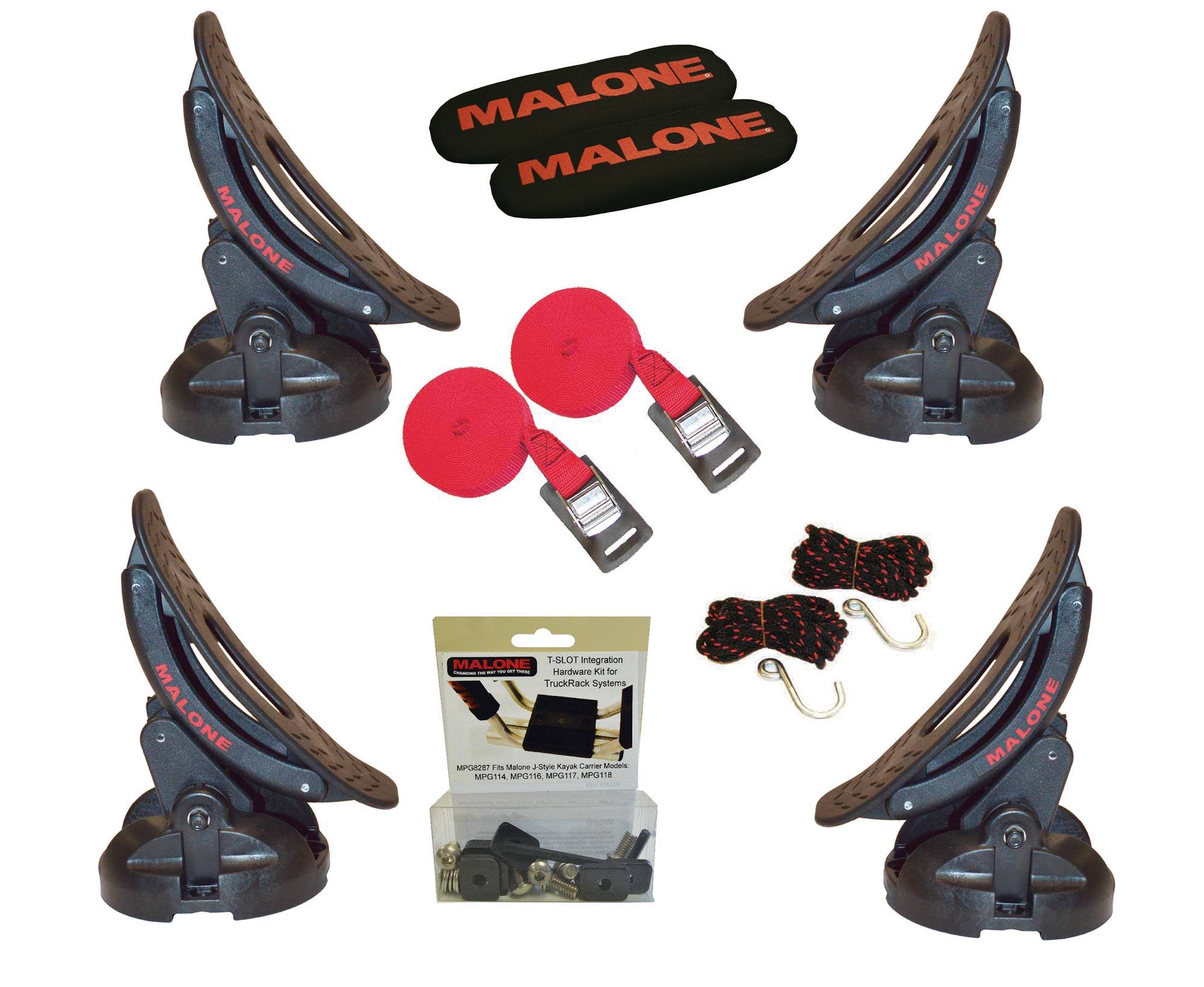 Malone Saddle Up Pro Kayak Carrier with T-Slot Truck Rack Hardware