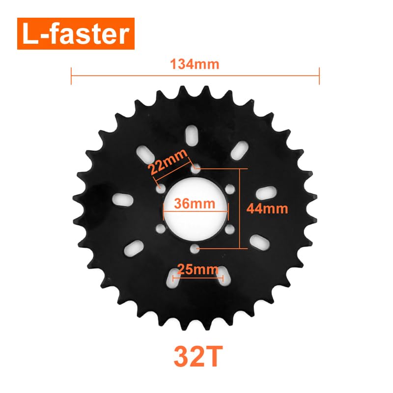 450W Electric Bike Left Drive Conversion Kit Can Fit Most of Common Bicycle Use Spoke Sprocket Chain Drive for City Bike