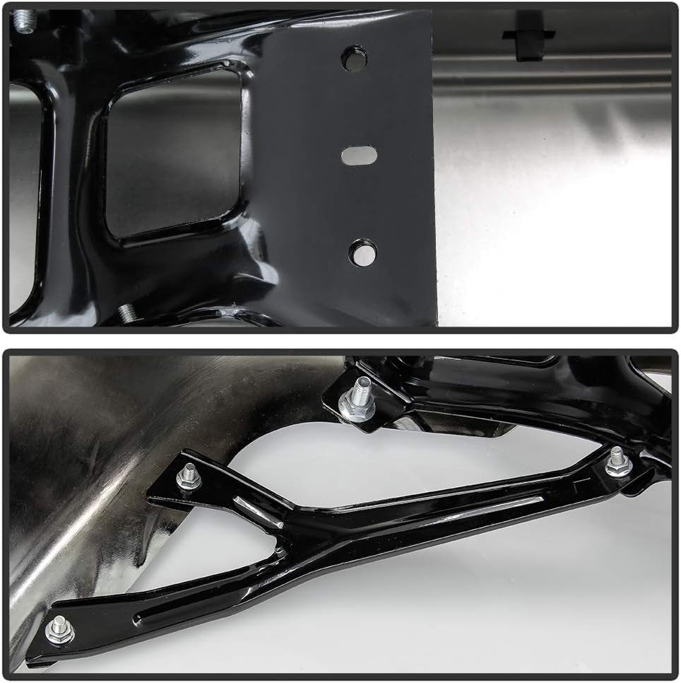 ACANII - For 2009-2018 Dodge Ram 1500 w/ Dual Exhaust w/o Sensor Holes Chrome Steel Rear Step Bumper Complete Assembly