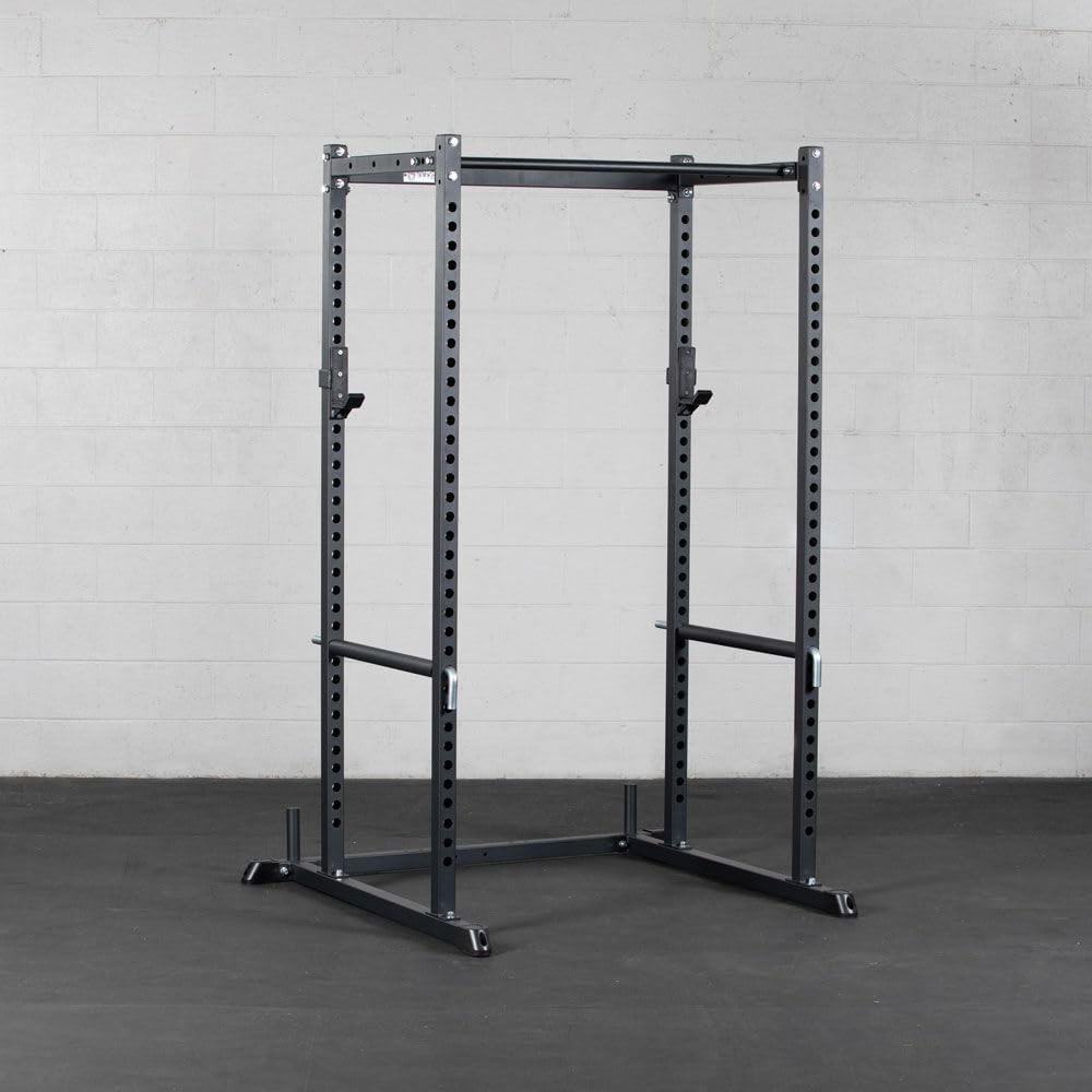 Titan Fitness T-2 Series Tall 83" Power Rack, 850 LB Rackable Capacity, Skinny Pull Up Bar, Pin and Pipe Safeties, Standard J-Hooks