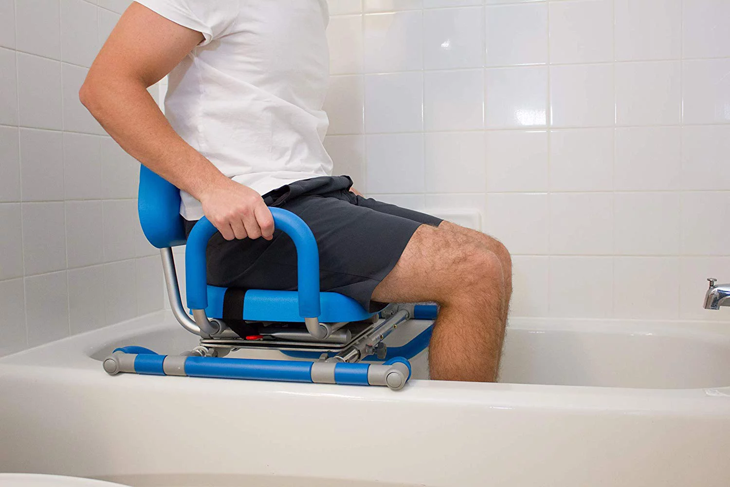 Platinum Health HydroSlide Bath and Shower Chair with Padded Swivel Seat